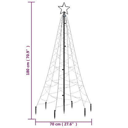 Christmas Tree with Spike Colorful 200 LEDs 6 ft