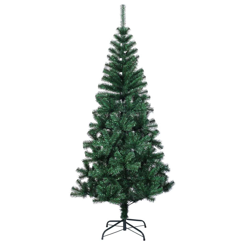 Artificial Christmas Tree with Iridescent Tips Green 4 ft PVC