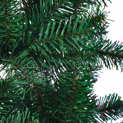 Artificial Christmas Tree with Iridescent Tips Green 4 ft PVC