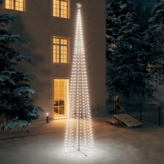 Christmas Cone Tree Cold White 732 LEDs 5x16 ft