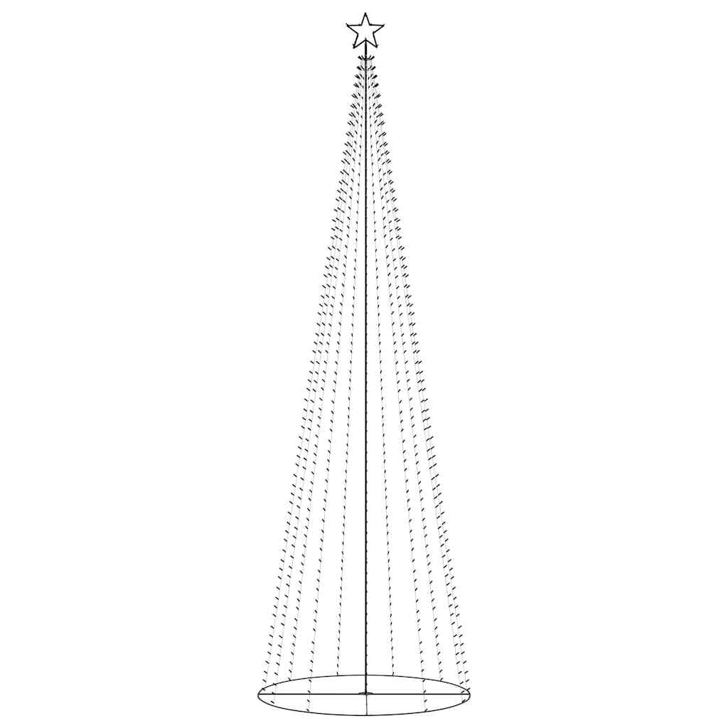 Christmas Cone Tree Colorful 732 LEDs 5x16 ft