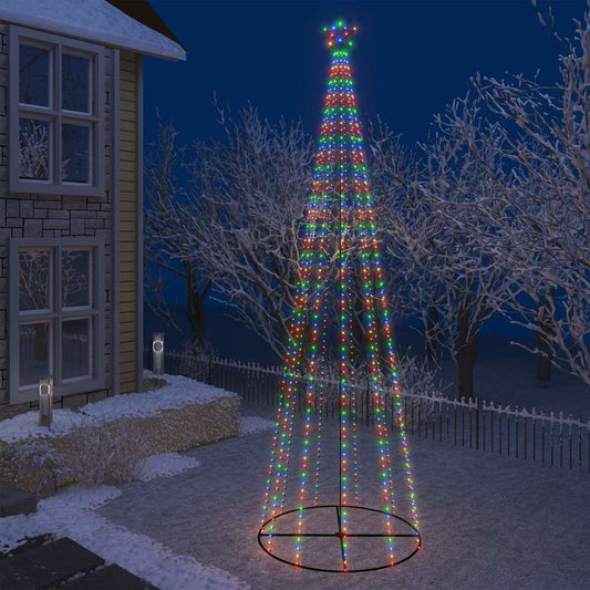Christmas Cone Tree Colorful 732 LEDs 5x16 ft