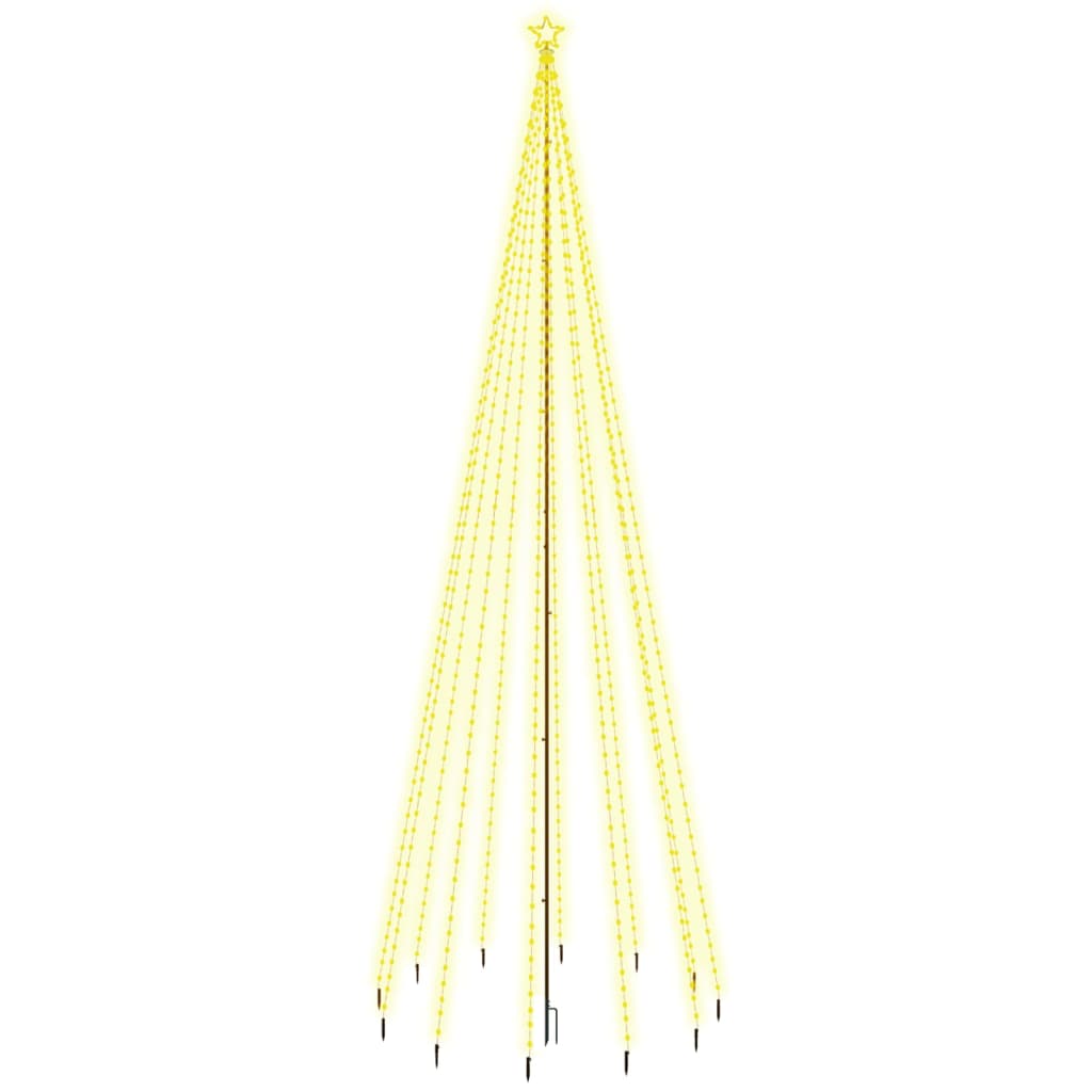 Christmas Tree with Spike Warm White 732 LEDs 16 ft