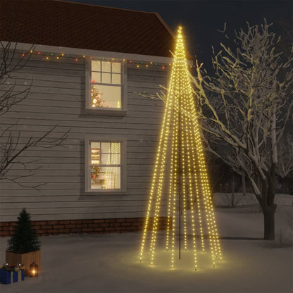 Christmas Tree with Spike Warm White 732 LEDs 16 ft