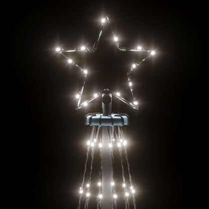 Christmas Tree with Spike Cold White 732 LEDs 16 ft