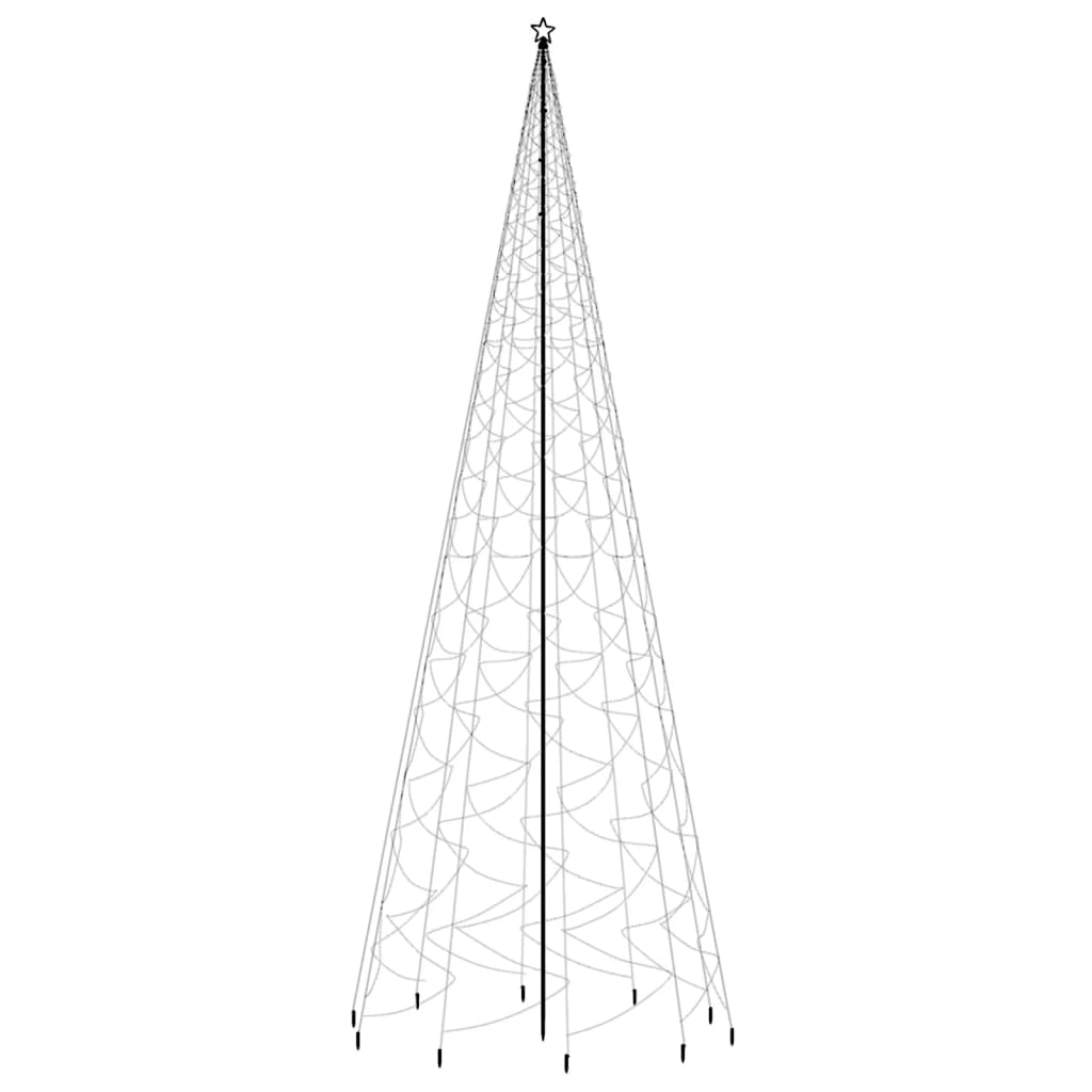 Christmas Tree with Spike Warm White 3000 LEDs 26 ft
