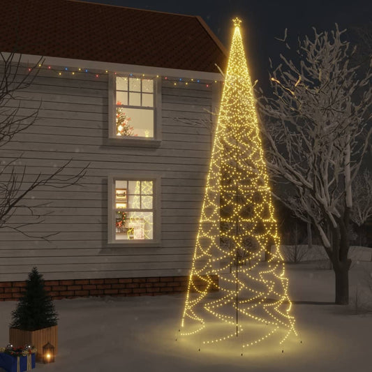 Christmas Tree with Spike Warm White 3000 LEDs 26 ft
