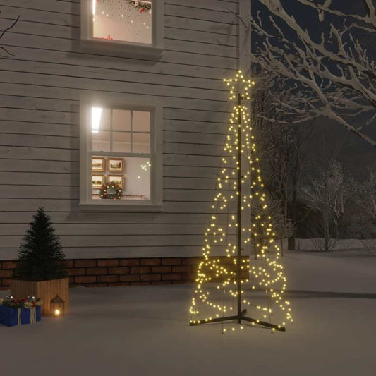 Christmas Cone Tree Warm white Powder-coated steel, copper, PVC