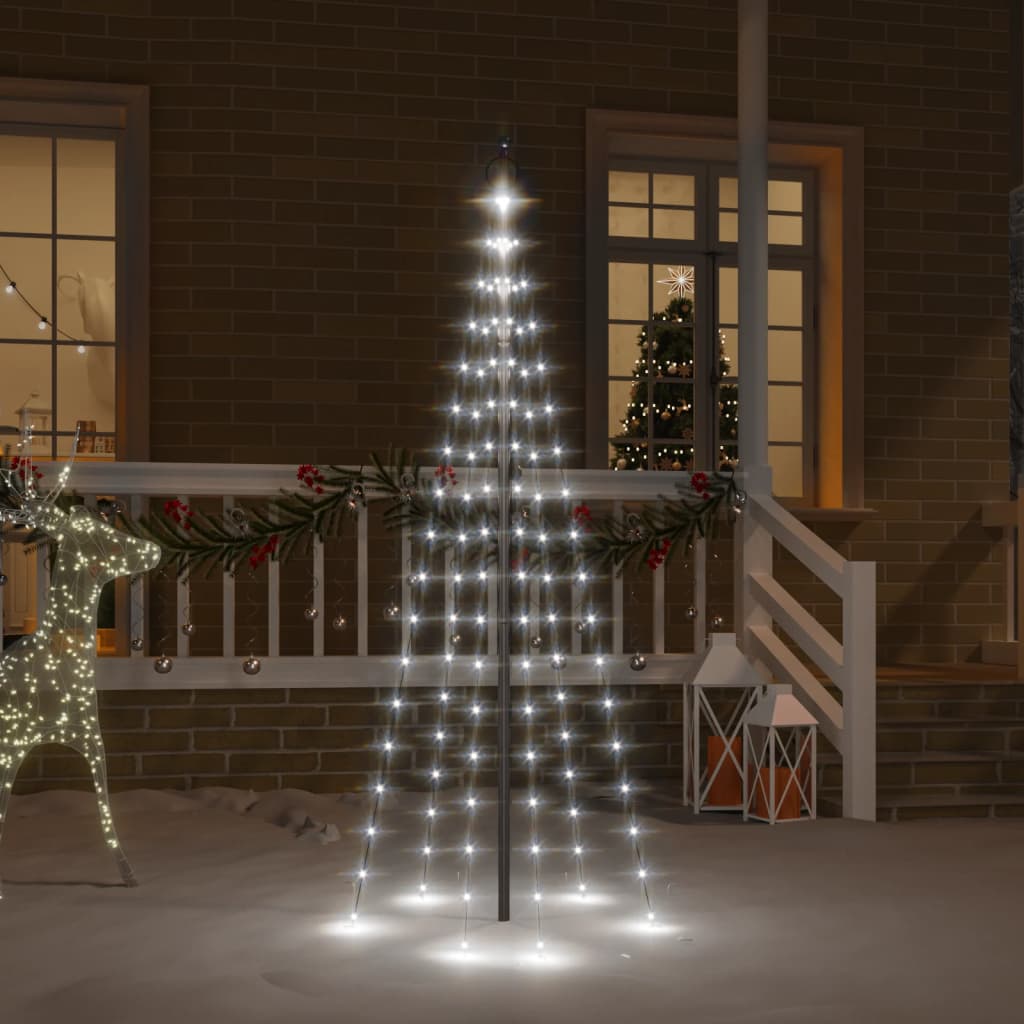 Christmas Tree Cool White Copper Collapsible Christmas Tree