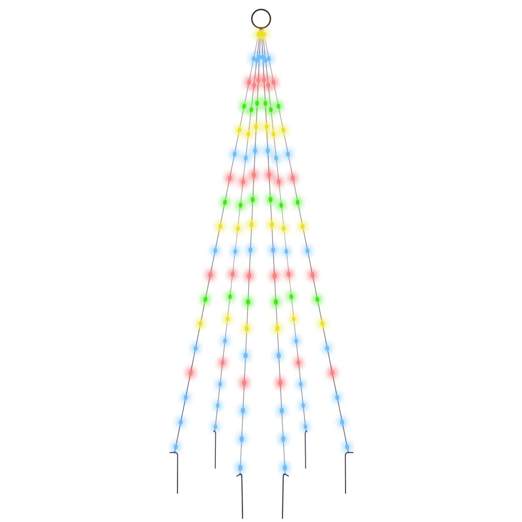 Christmas Tree Colorful Copper Medium Height-Adjustable