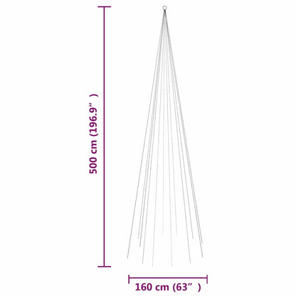 Christmas Tree Warm White PVC, Copper Large Height-Adjustable