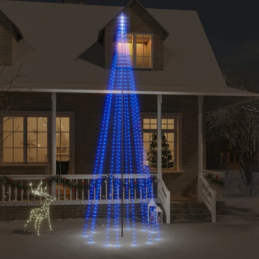 Christmas Tree Blue Copper Large Decorative Inlays