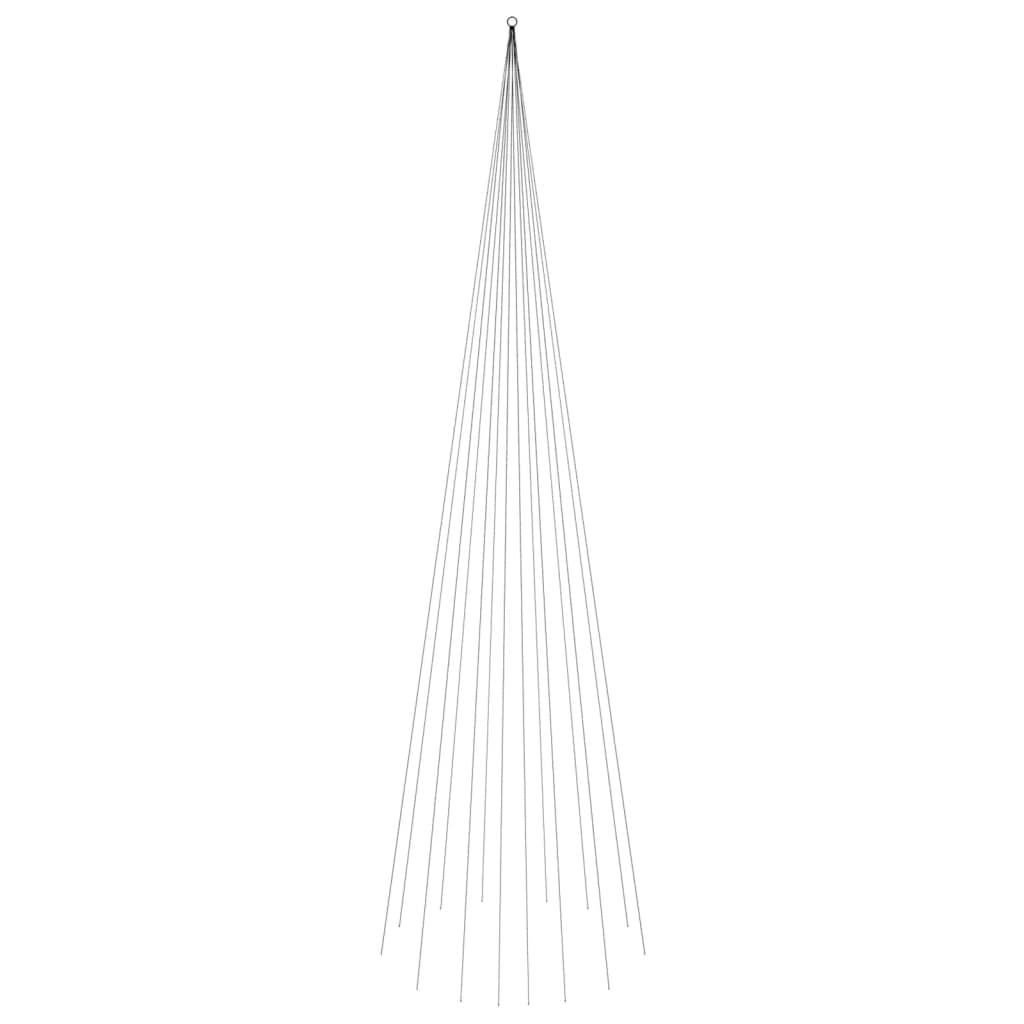 Christmas Tree Warm White Copper 26.2ft Height Collapsible