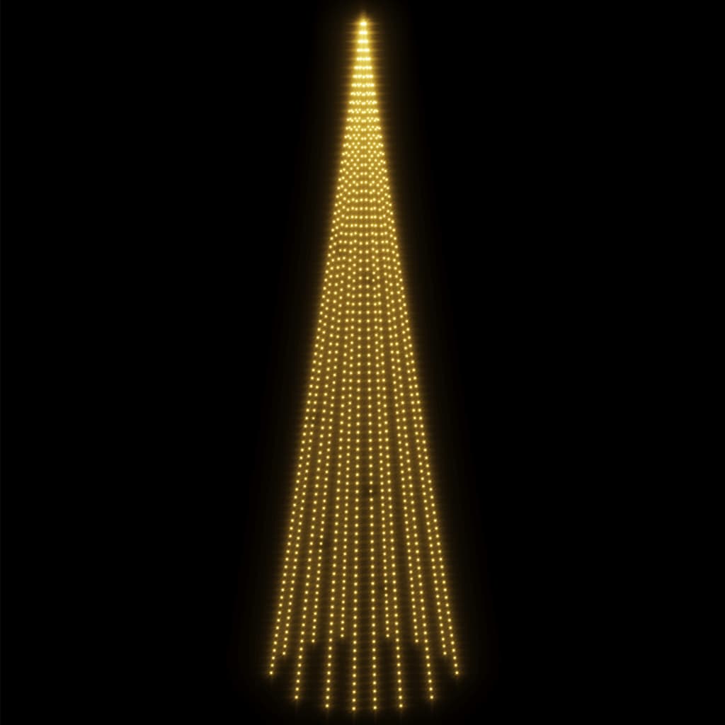 Christmas Tree Warm White Copper 26.2ft Height Collapsible