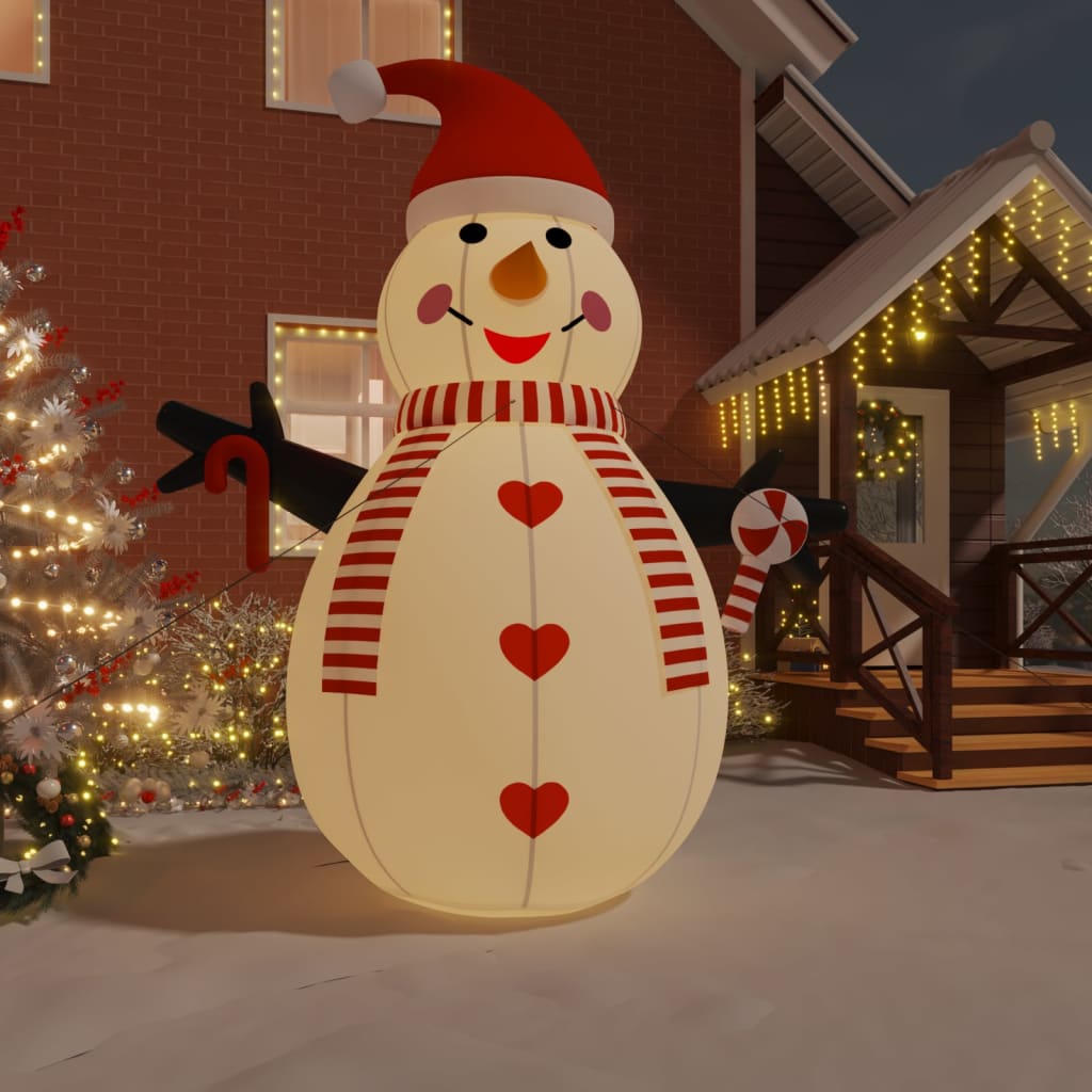 Inflatable Snowman Multicolor