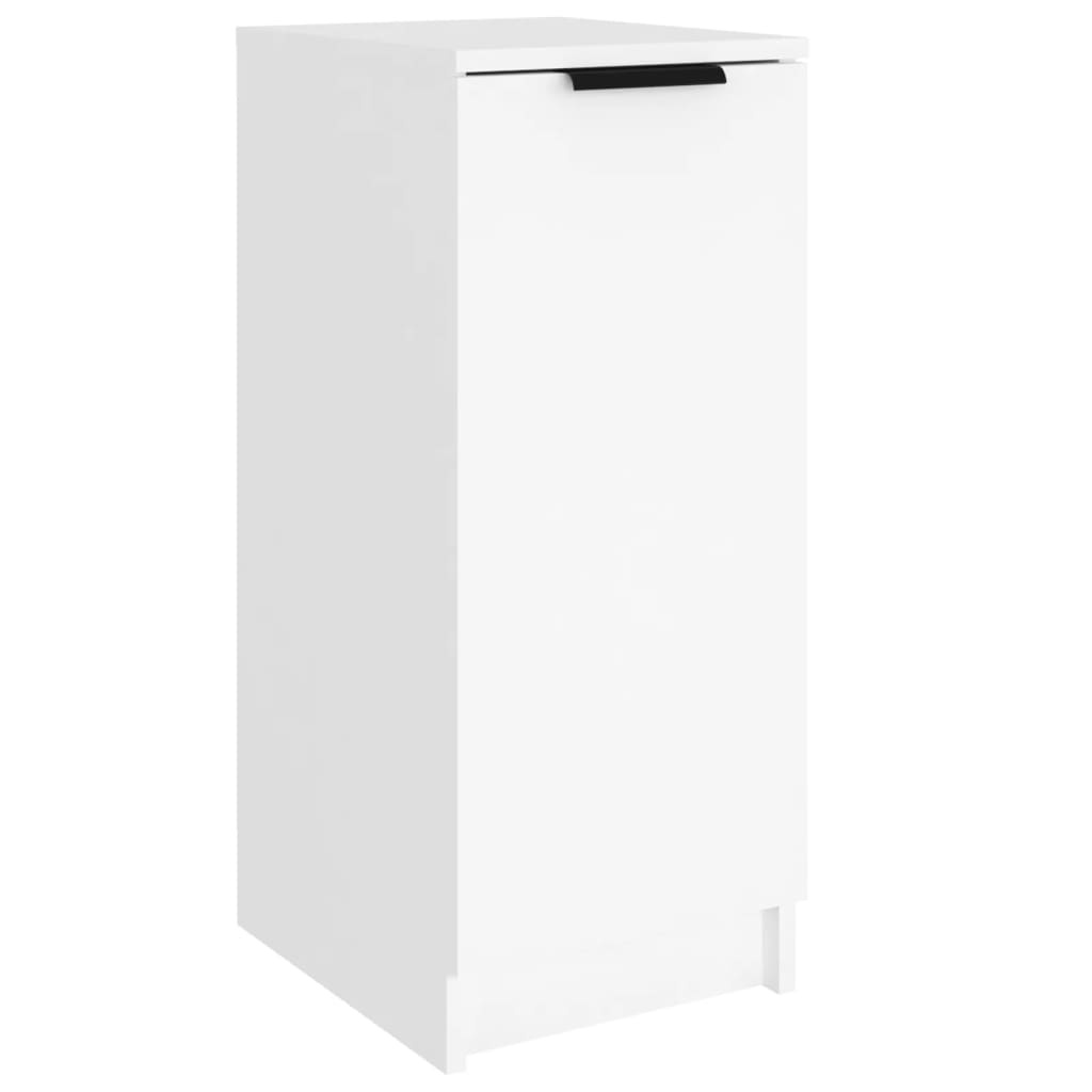 Shoe Cabinet White 11.8x13.8x27.6" Engineered Wood