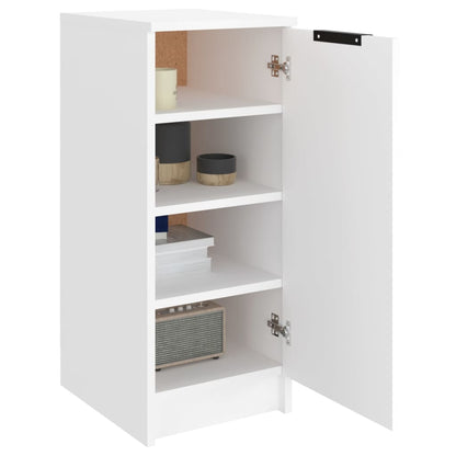 Shoe Cabinet White 11.8x13.8x27.6" Engineered Wood