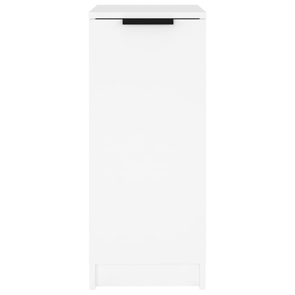 Shoe Cabinet White 11.8x13.8x27.6" Engineered Wood