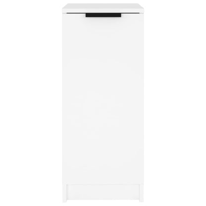 Shoe Cabinet White 11.8x13.8x27.6" Engineered Wood