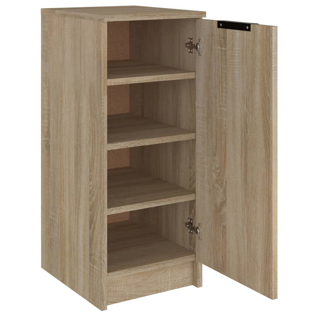 Shoe Cabinet Sonoma Oak 11.8x13.8x27.6" Engineered Wood