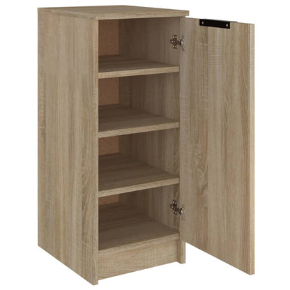 Shoe Cabinet Sonoma Oak 11.8x13.8x27.6" Engineered Wood