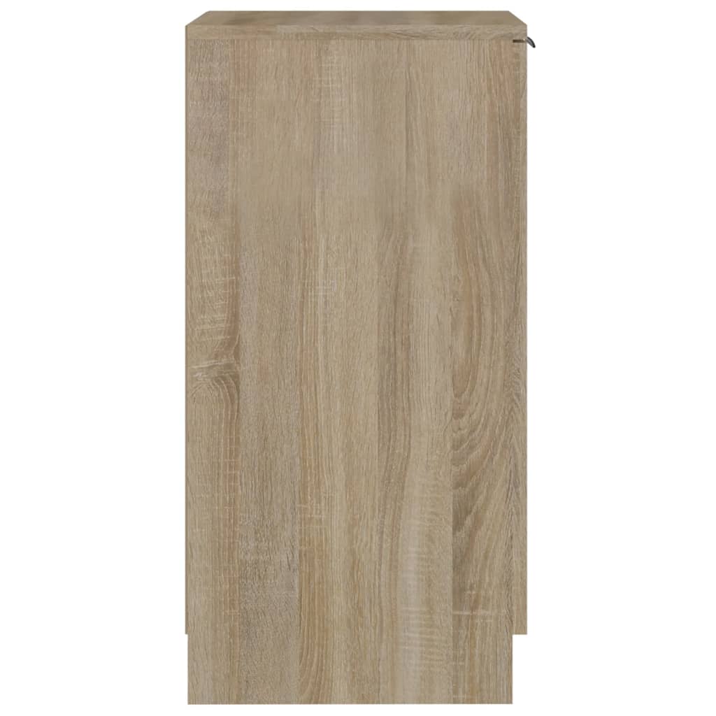 Shoe Cabinet Sonoma Oak 11.8x13.8x27.6" Engineered Wood