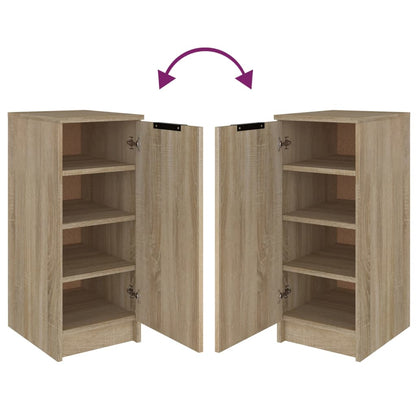 Shoe Cabinet Sonoma Oak 11.8x13.8x27.6" Engineered Wood
