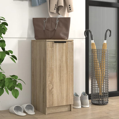 Shoe Cabinet Sonoma Oak 11.8x13.8x27.6" Engineered Wood