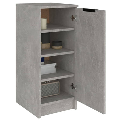 Shoe Cabinet Concrete Grey 11.8x13.8x27.6" Engineered Wood