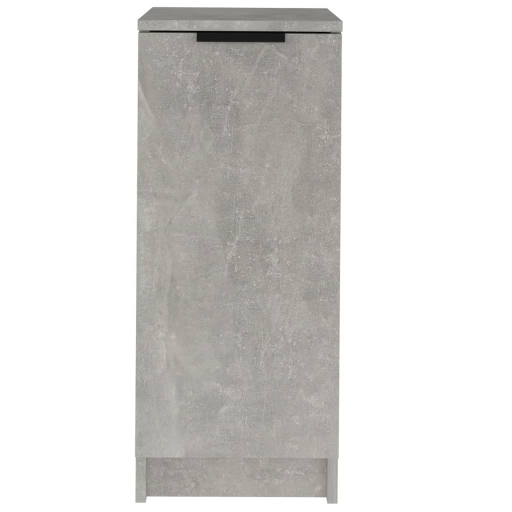 Shoe Cabinet Concrete Grey 11.8x13.8x27.6" Engineered Wood