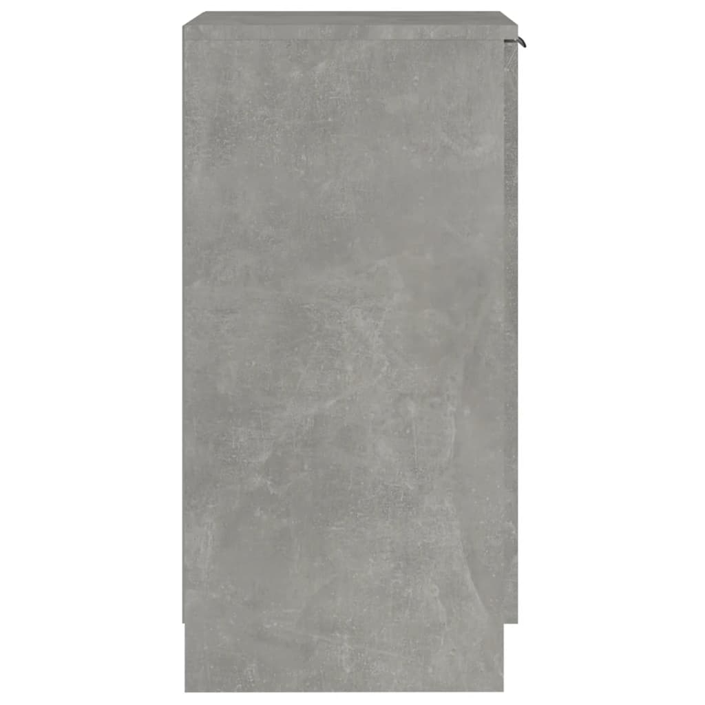 Shoe Cabinet Concrete Grey 11.8x13.8x27.6" Engineered Wood