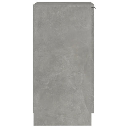 Shoe Cabinet Concrete Grey 11.8x13.8x27.6" Engineered Wood