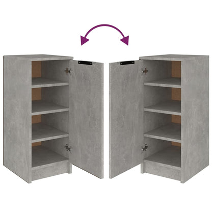 Shoe Cabinet Concrete Grey 11.8x13.8x27.6" Engineered Wood
