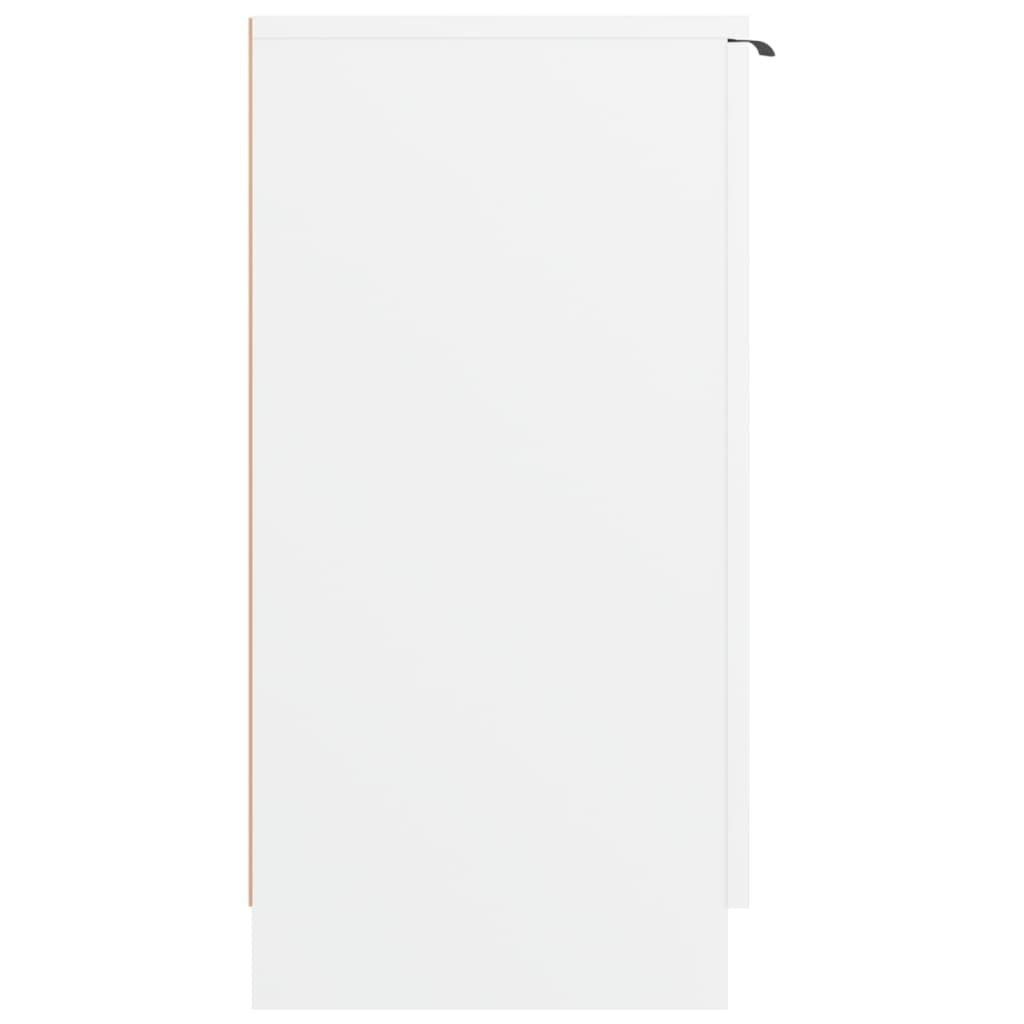 Shoe Cabinet White 23.2x13.8x27.6" Engineered Wood