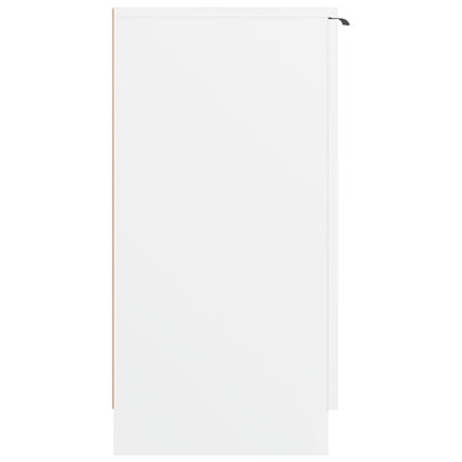 Shoe Cabinet White 23.2x13.8x27.6" Engineered Wood