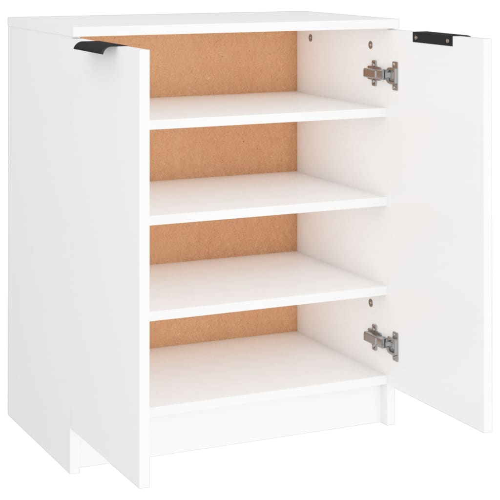 Shoe Cabinet White 23.2x13.8x27.6" Engineered Wood