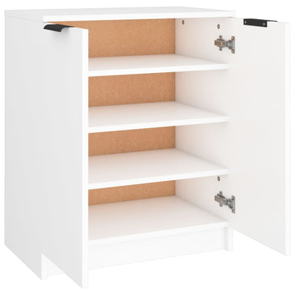 Shoe Cabinet White 23.2x13.8x27.6" Engineered Wood