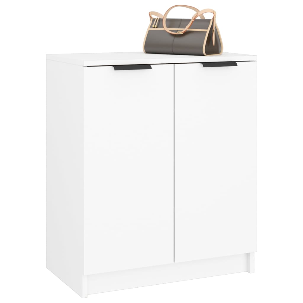 Shoe Cabinet White 23.2x13.8x27.6" Engineered Wood