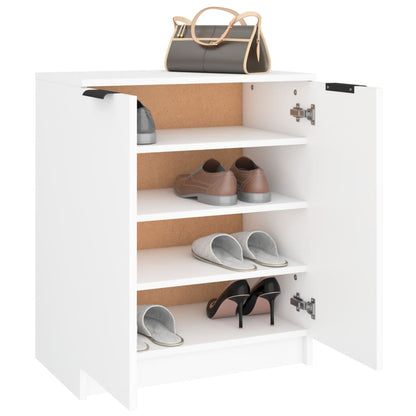 Shoe Cabinet White 23.2x13.8x27.6" Engineered Wood