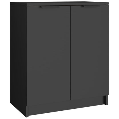 Shoe Cabinet Black 23.2x13.8x27.6" Engineered Wood