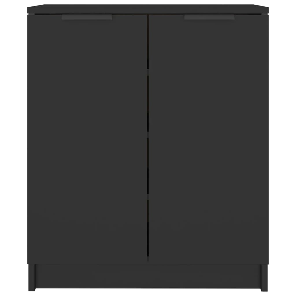 Shoe Cabinet Black 23.2x13.8x27.6" Engineered Wood