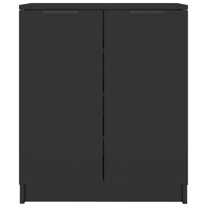 Shoe Cabinet Black 23.2x13.8x27.6" Engineered Wood