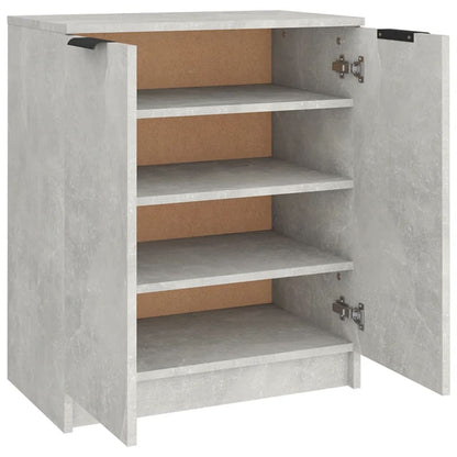 Shoe Cabinet Concrete Grey 23.2x13.8x27.6" Engineered Wood