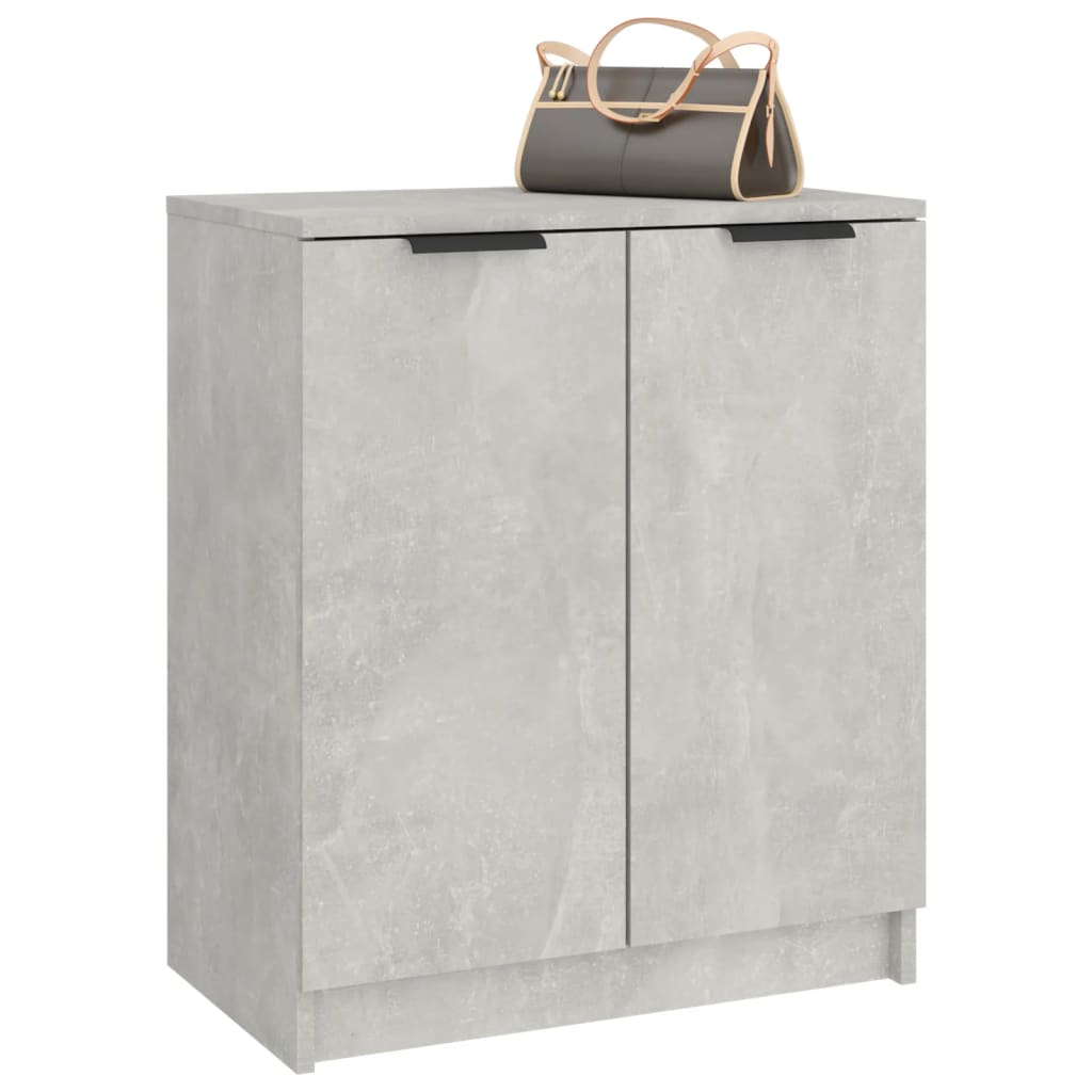 Shoe Cabinet Concrete Grey 23.2x13.8x27.6" Engineered Wood