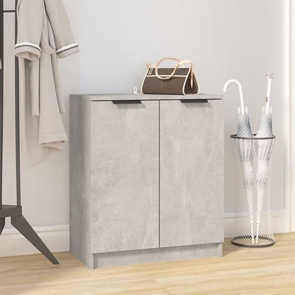 Shoe Cabinet Concrete Grey 23.2x13.8x27.6" Engineered Wood