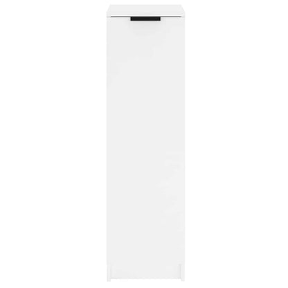 Shoe Cabinet White 11.8x13.8x39.4" Engineered Wood