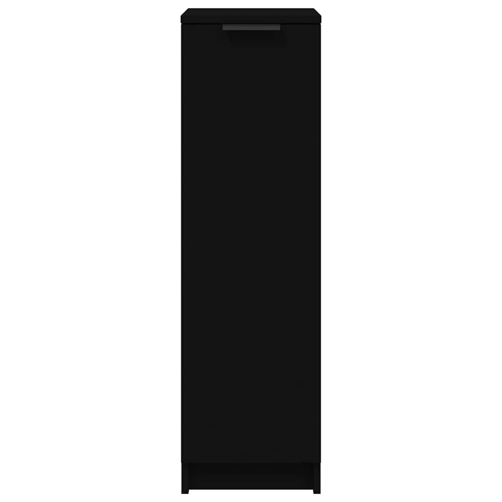 Shoe Cabinet Black 11.8"x13.8"x39.4" Engineered Wood