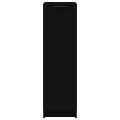 Shoe Cabinet Black 11.8"x13.8"x39.4" Engineered Wood
