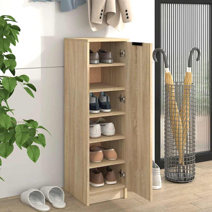 Shoe Cabinet Sonoma Oak 11.8"x13.8"x39.4" Engineered Wood