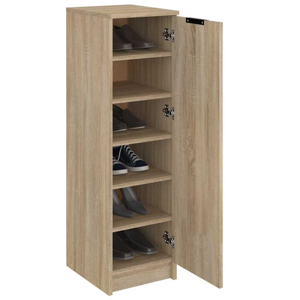 Shoe Cabinet Sonoma Oak 11.8"x13.8"x39.4" Engineered Wood